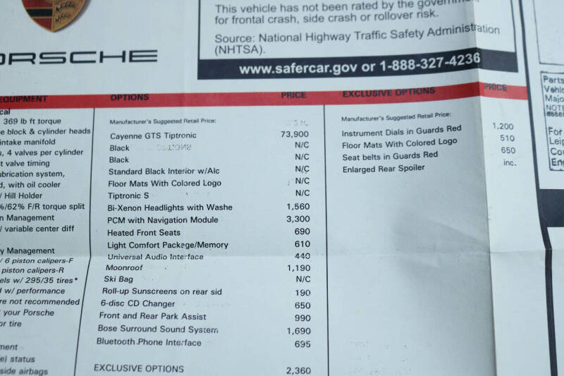 2009 Porsche Cayenne GTS Tiptronic