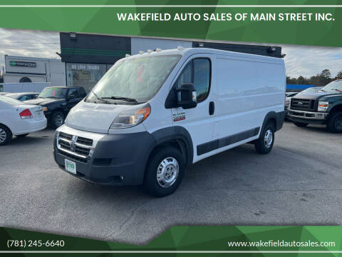 2016 RAM ProMaster for sale at Wakefield Auto Sales of Main Street Inc. in Wakefield MA