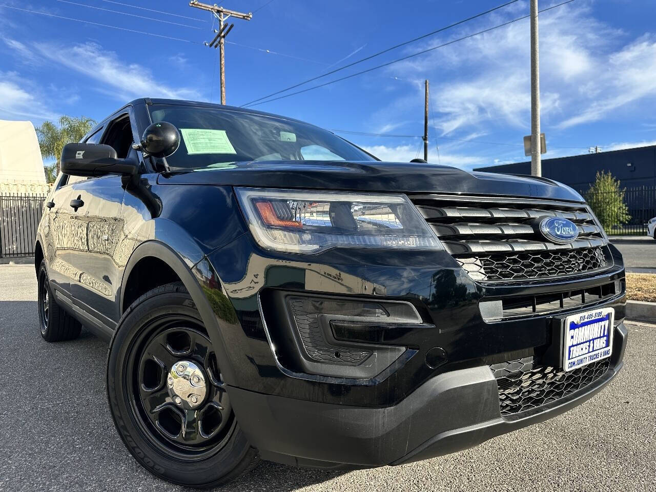 Black 2019 Ford Explorer Police Interceptor Utility AWD Police Interceptor Utility 4dr SUV 2
