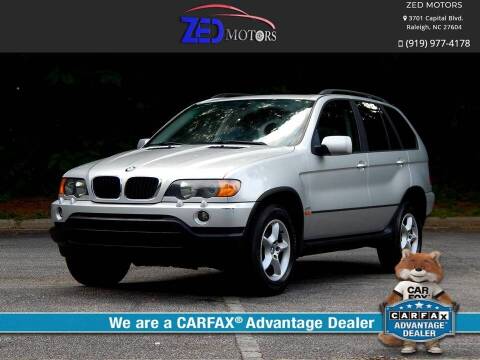 2003 BMW X5 for sale at Zed Motors in Raleigh NC
