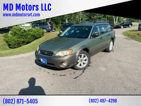 2007 Subaru Outback for sale at MD Motors LLC in Williston VT