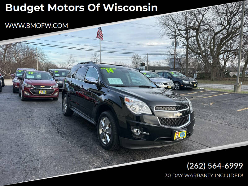 2014 Chevrolet Equinox for sale at Budget Motors of Wisconsin in Racine WI