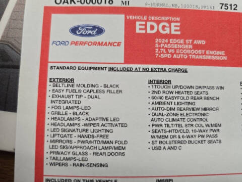2024 Ford Edge ST
