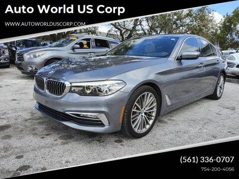 2018 BMW 5 Series for sale at Auto World US Corp in Plantation FL