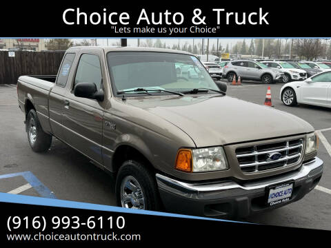 2003 Ford Ranger for sale at Choice Auto & Truck in Sacramento CA