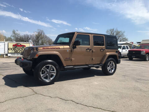 2015 Jeep Wrangler Unlimited for sale at Cordova Motors in Lawrence KS