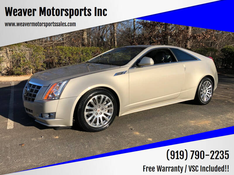 2013 Cadillac CTS for sale at Weaver Motorsports Inc in Cary NC