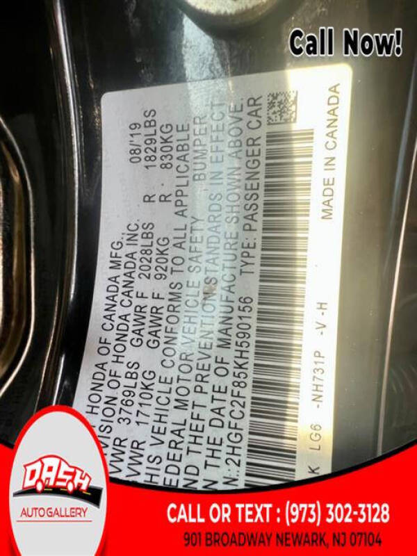 2019 Honda Civic Sport