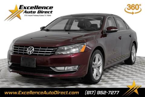 2013 Volkswagen Passat for sale at Excellence Auto Direct in Euless TX
