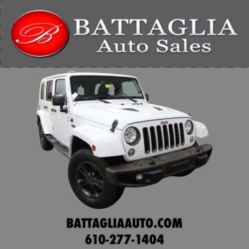 2016 Jeep Wrangler Unlimited for sale at Battaglia Auto Sales in Plymouth Meeting PA