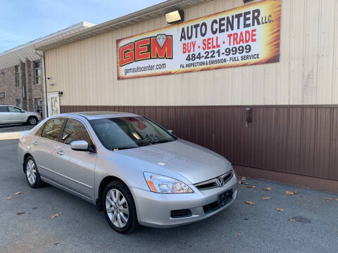 2007 Honda Accord for sale at Gem Auto Center in Allentown PA