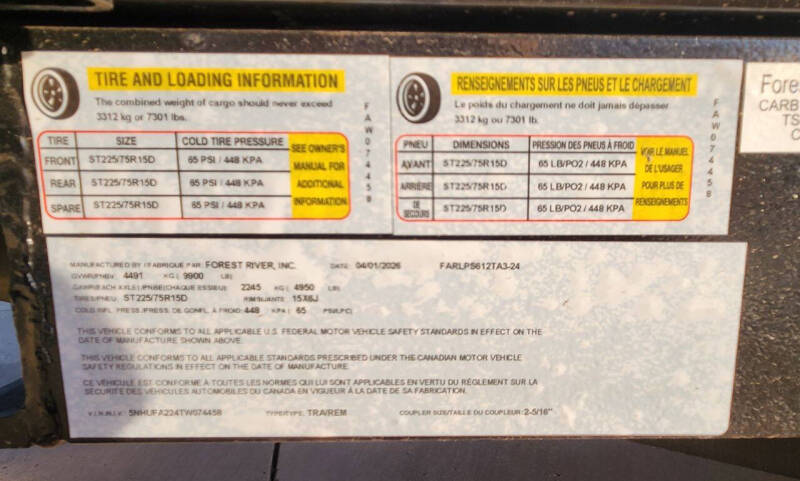 2026 Force 12' Dump Trailer