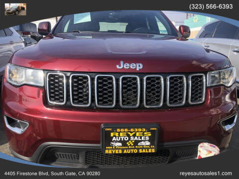 2017 Jeep Grand Cherokee for sale at REYES AUTO SALES in South Gate CA