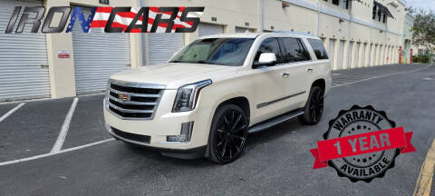 2015 Cadillac Escalade for sale at IRON CARS in Hollywood FL