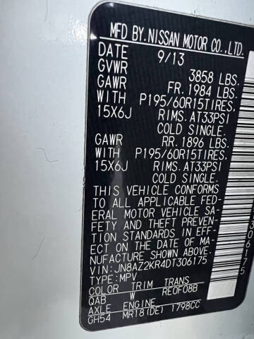 2013 Nissan cube 1.8 S