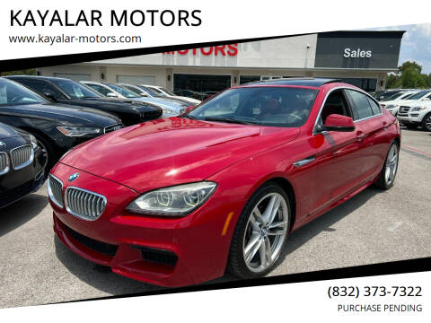 2013 BMW 6 Series for sale at KAYALAR MOTORS in Houston TX