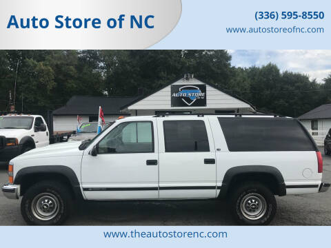 1999 Chevrolet Suburban for sale at Auto Store of NC in Walkertown NC