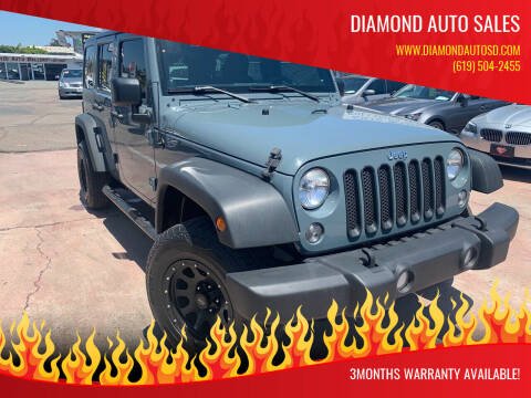 2014 Jeep Wrangler Unlimited for sale at DIAMOND AUTO SALES in El Cajon CA