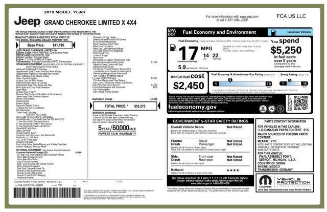 2019 Jeep Grand Cherokee Limited X