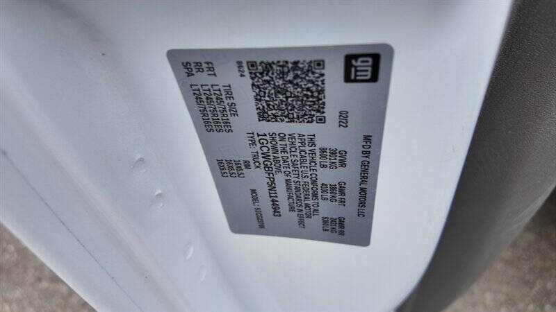 2022 Chevrolet Express 2500