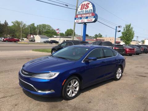 2015 Chrysler 200 for sale at US Auto Sales in Redford MI