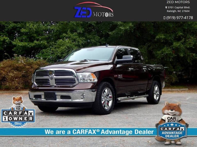 2015 RAM 1500 for sale at Zed Motors in Raleigh NC