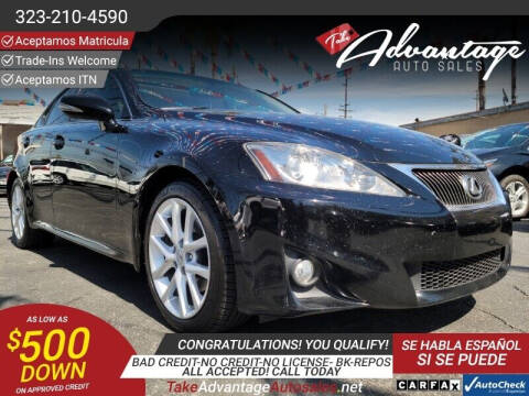 2013 Lexus IS 250 for sale at ADVANTAGE AUTO SALES INC in Bell CA
