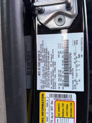 2020 Ford Fusion Hybrid SE