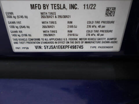 2023 Tesla Model S Plaid