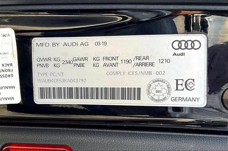 2019 Audi S5 Sportback 3.0T quattro Premium Plus