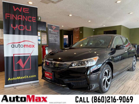 2016 Honda Accord for sale at AutoMax in West Hartford CT