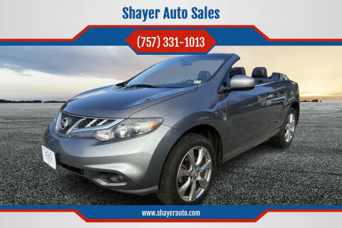 2014 Nissan Murano CrossCabriolet for sale at Shayer Auto Sales in Cape Charles VA