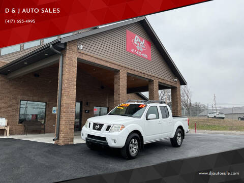 2011 Nissan Frontier for sale at D & J AUTO SALES in Joplin MO