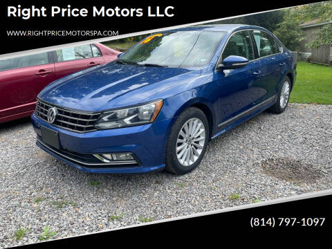 2016 Volkswagen Passat for sale at Right Price Motors LLC in Cranberry Twp PA