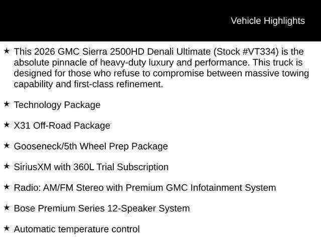 2026 GMC Sierra 2500HD