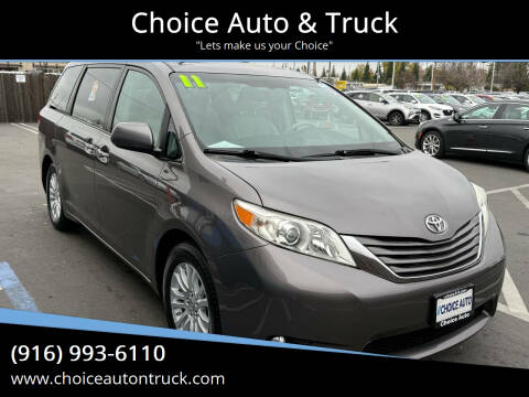 2011 Toyota Sienna for sale at Choice Auto & Truck in Sacramento CA