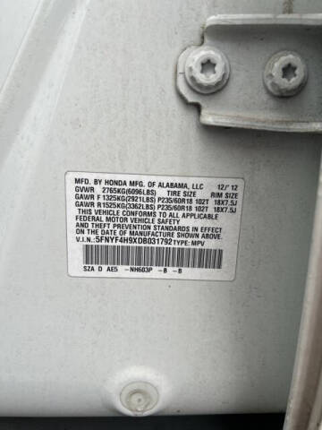 2013 Honda Pilot Touring