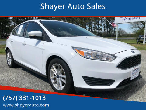 2017 Ford Focus for sale at Shayer Auto Sales in Cape Charles VA