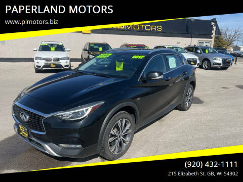 2017 Infiniti QX30 for sale at PAPERLAND MOTORS in Green Bay WI