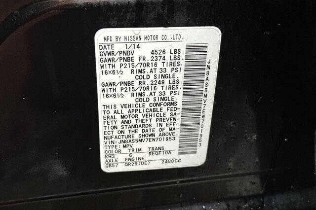 2014 Nissan Rogue Select S