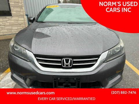2014 Honda Accord for sale at NORM'S USED CARS INC in Wiscasset ME