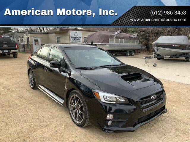 2015 Subaru WRX for sale at American Motors, Inc. in Farmington MN