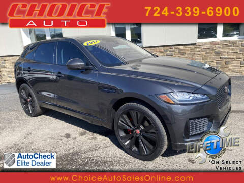 2017 Jaguar F-PACE for sale at CHOICE AUTO SALES in Murrysville PA