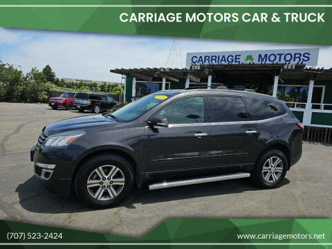 2015 Chevrolet Traverse for sale at Carriage Motors Car & Truck in Santa Rosa CA