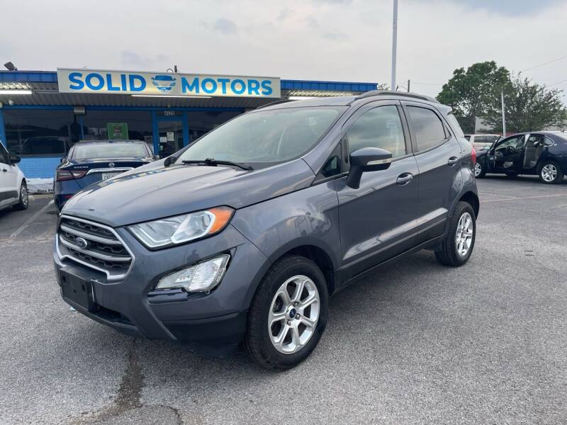 2018 Ford EcoSport for sale at Solid Motors LLC in Garland TX
