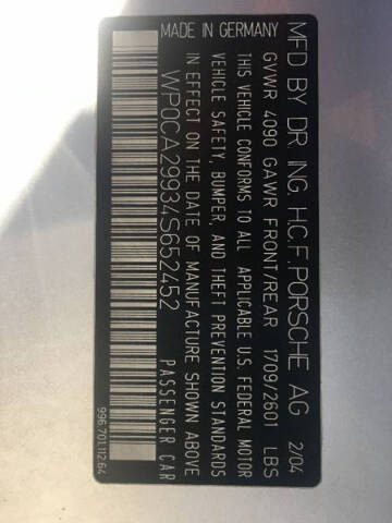 2004 Porsche 911 Carrera