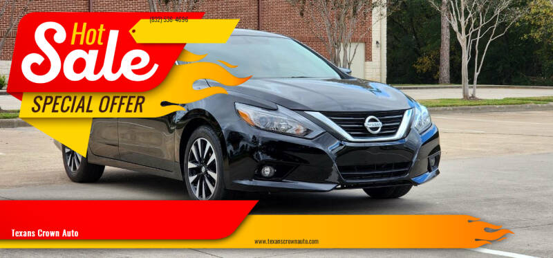 2018 Nissan Altima for sale at Crown Auto Sales in Sugar Land TX