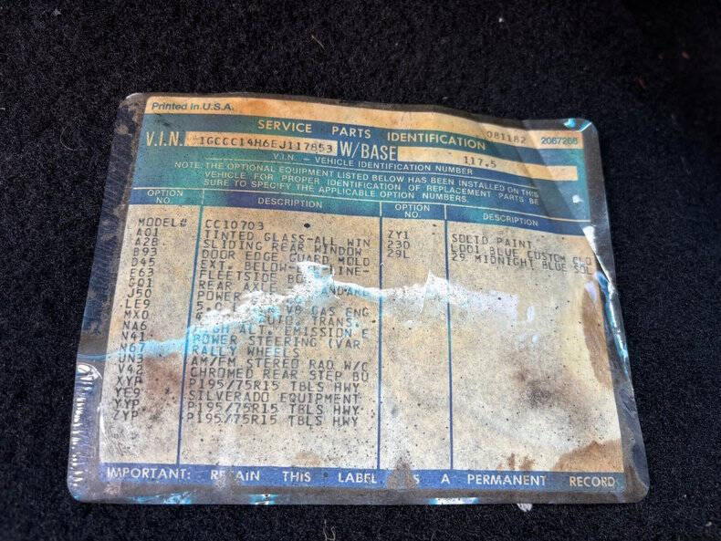 1984 Chevrolet C/K 10 Series