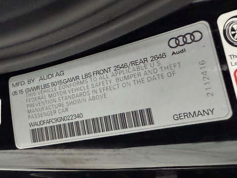 2016 Audi A6 2.0T Premium Plus