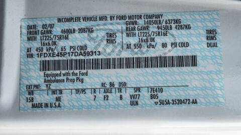 2007 Ford E-Series E-450 SD